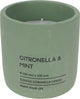 Bougie à la citronnelle de jardin Pro en pot 10cm vert