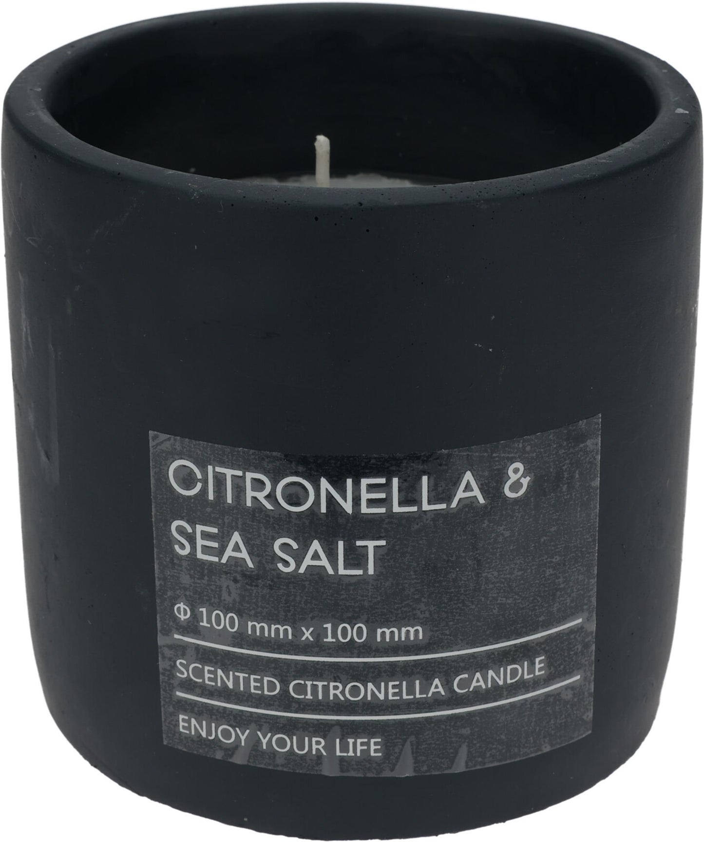 Bougie de jardin Pro à la citronnelle en pot 10cm anthracite