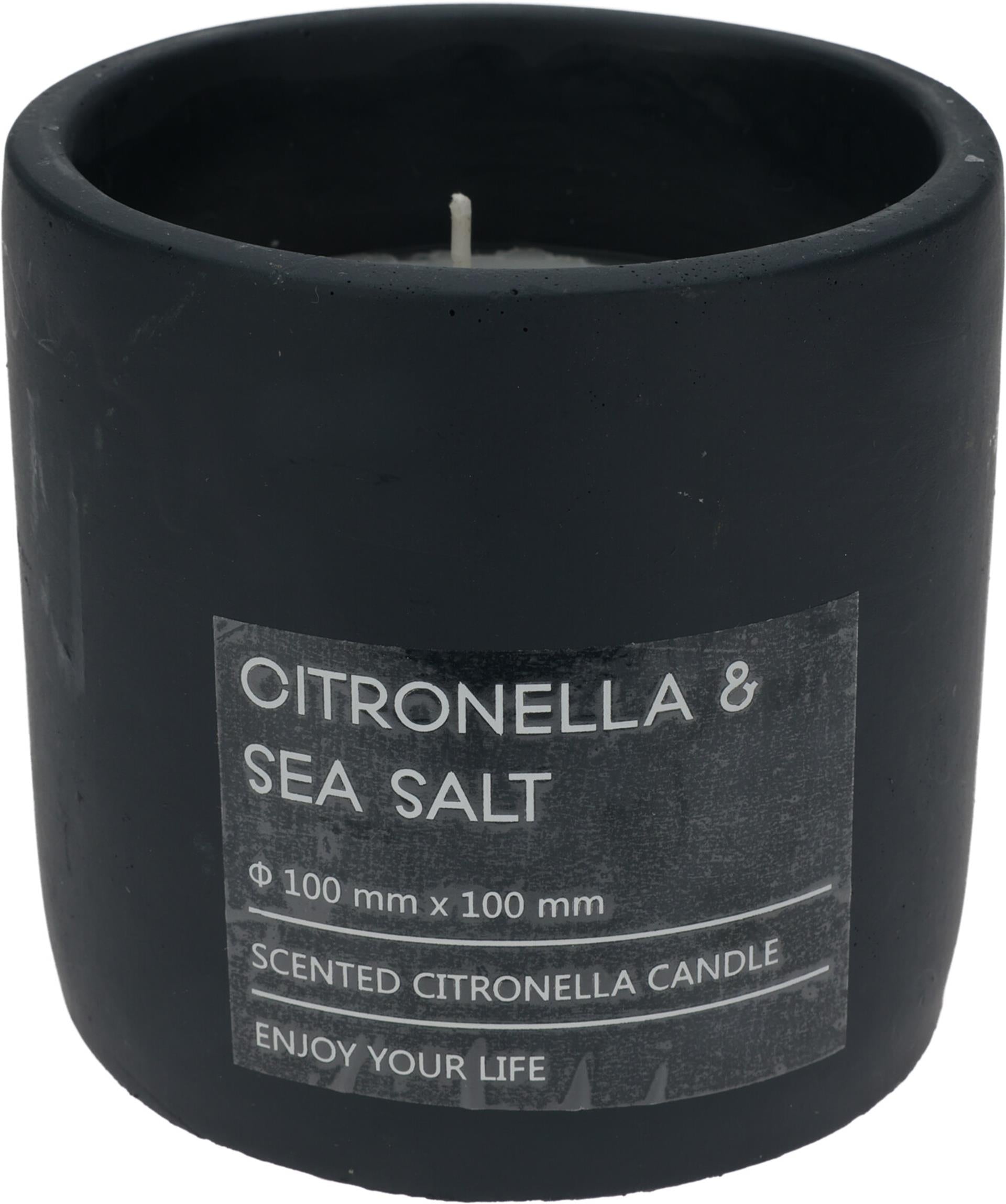Bougie de jardin Pro à la citronnelle en pot 10cm anthracite