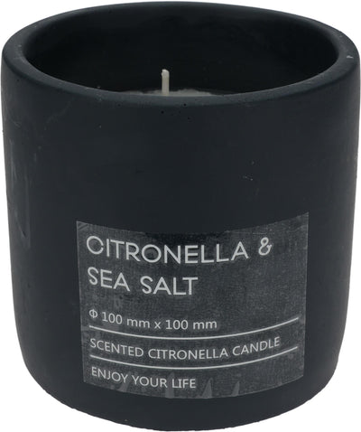 Bougie de jardin Pro à la citronnelle en pot 10cm anthracite
