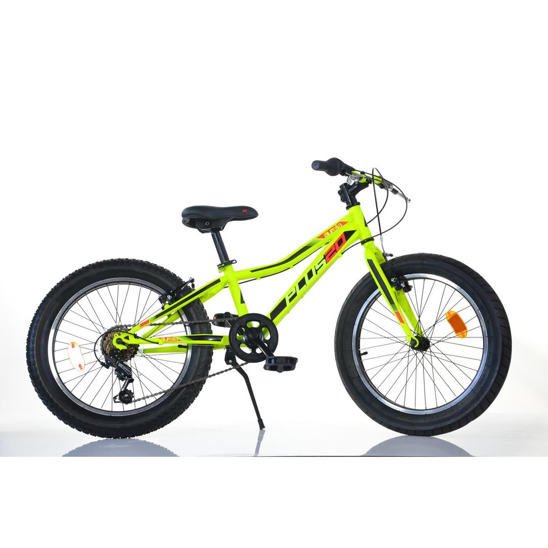Plus 20 pouces 36 cm Junior 6S V-Brakes Lime