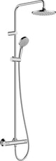 Mélange de vernis Hansgrohe - tube de douche - taille 200 mm - 1 fonction jet - chrome - avec thermostat
