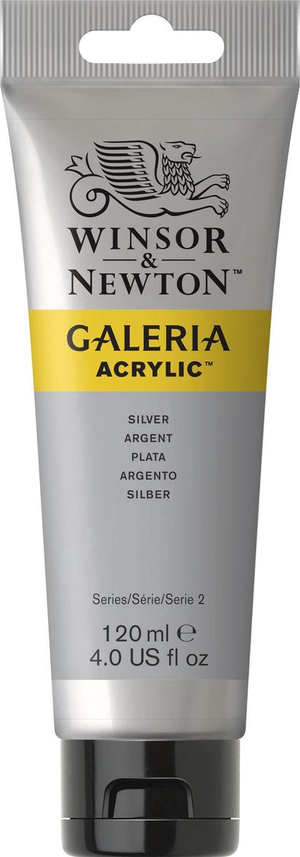 Winsor Newton Galeria acrylique 120ml argent