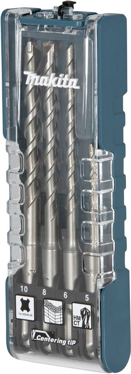 Accessoires Makita b2s : jeu de forets à béton 4 pièces - 5 6 8 10 - e-13596
