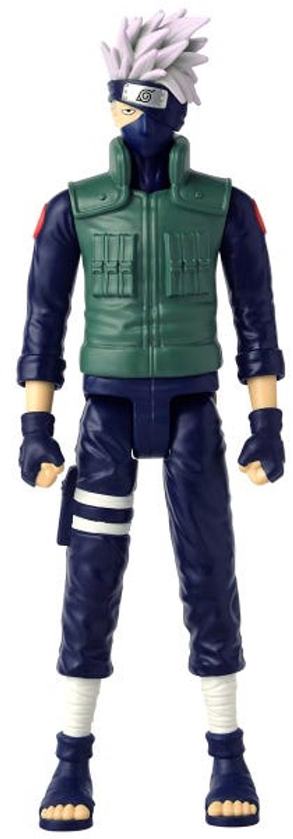 Bandai - Anime Heroes - Naruto Shippuden - Figurine Kakashi Hatake Mega Anime Heroes 30 cm - Grande figurine Kakashi - Figurine manga - Sous licence officielle - Jouets pour enfants à partir de 4 ans - 38153