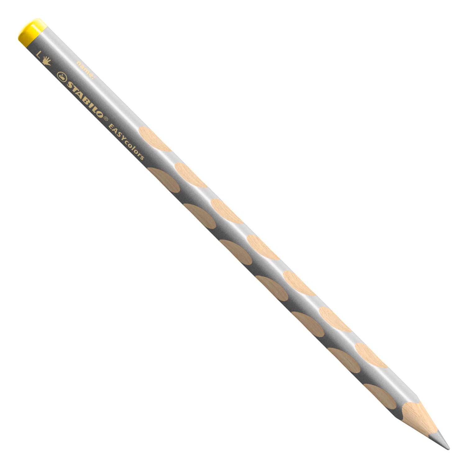 Stabilo easycolors crayon de couleur gaucher - argent