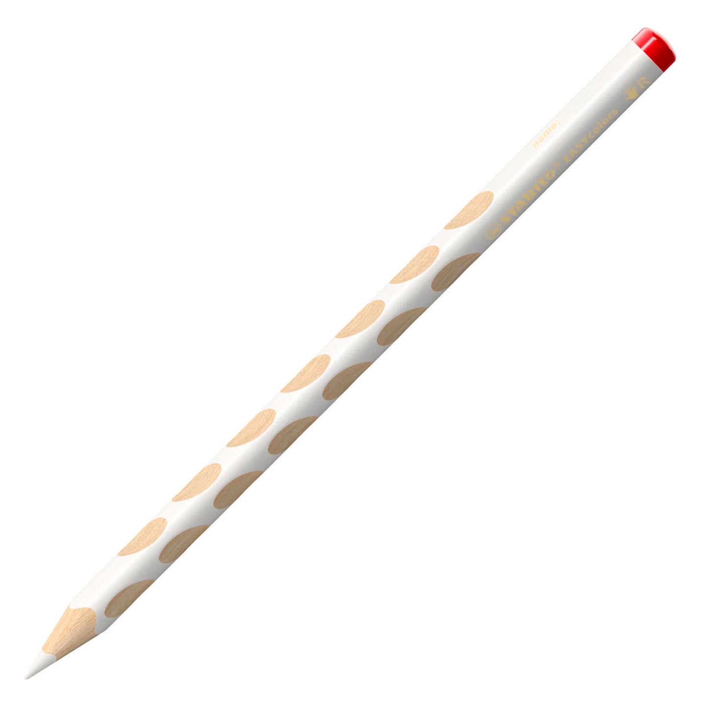 Stabilo easycolors crayon de couleur droitier - blanc