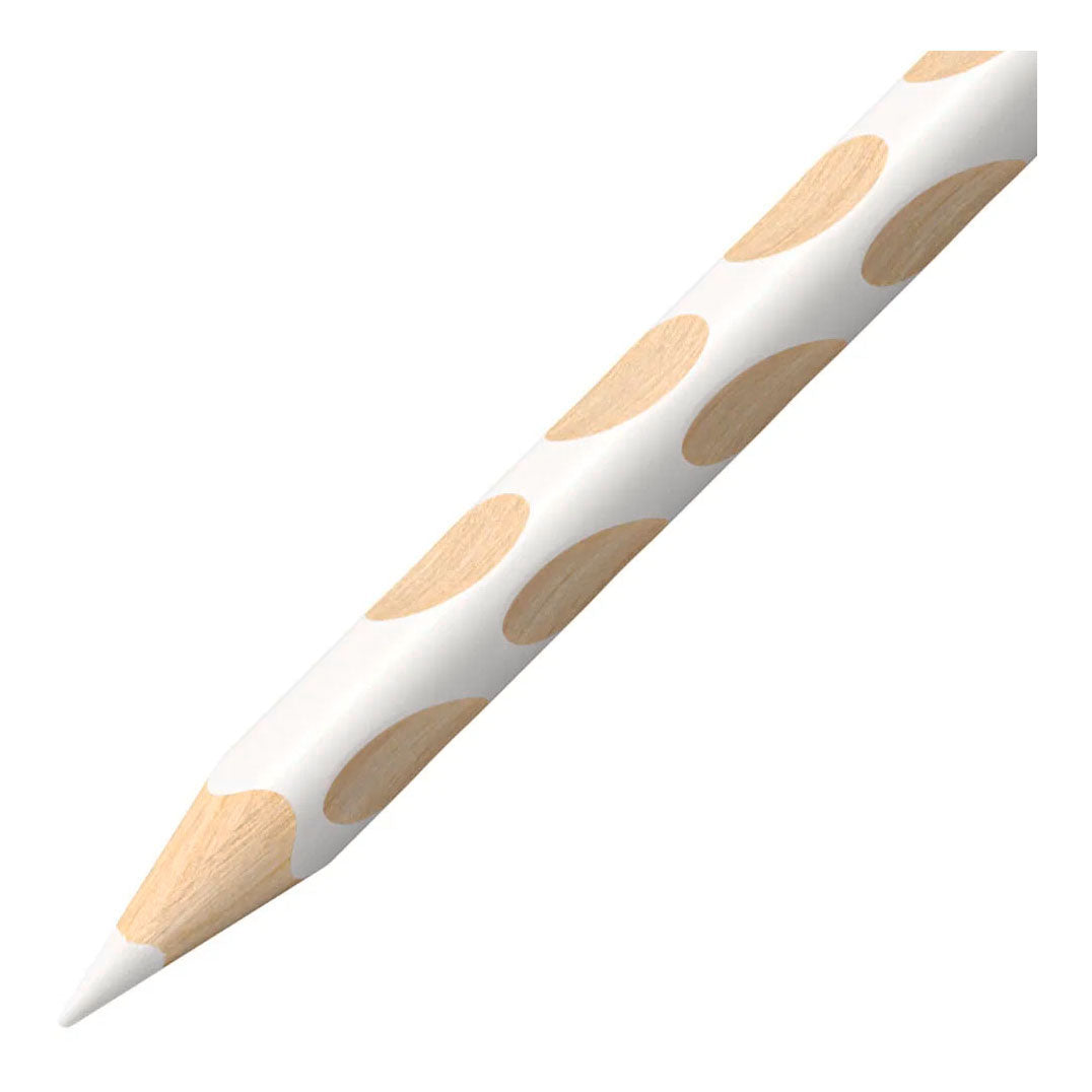 Stabilo easycolors crayon de couleur droitier - blanc