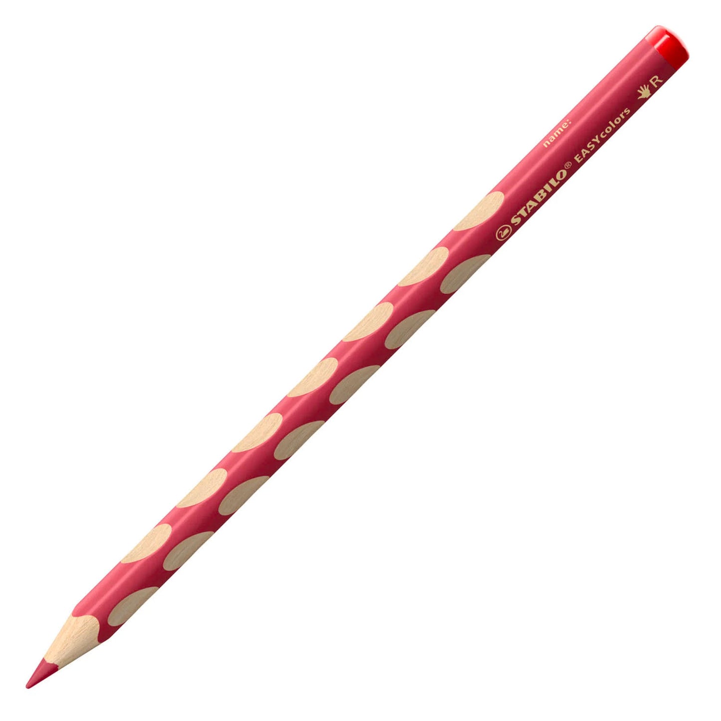 Crayon de couleur Stabilo easycolors pour droitier - rouge carmin foncé