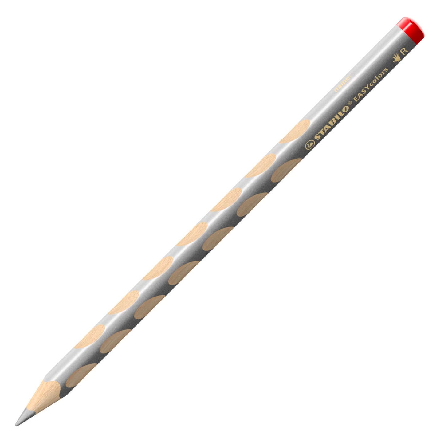 Stabilo easycolors crayon de couleur droitier - argent
