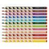 Crayons de couleur Stabilo Easycolors à droite - Horaire 12 PC. + taille-crayon