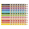 Crayons de couleur Stabilo Easycolors à gauche - 12 pcs. + taille-crayon