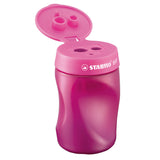 Stabilo Easysharpener 3 en 1 crayon Sharper sur le rose gauche - afbeelding 1
