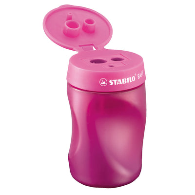 Stabilo Easysharpener 3 en 1 crayon Sharper sur le rose gauche
