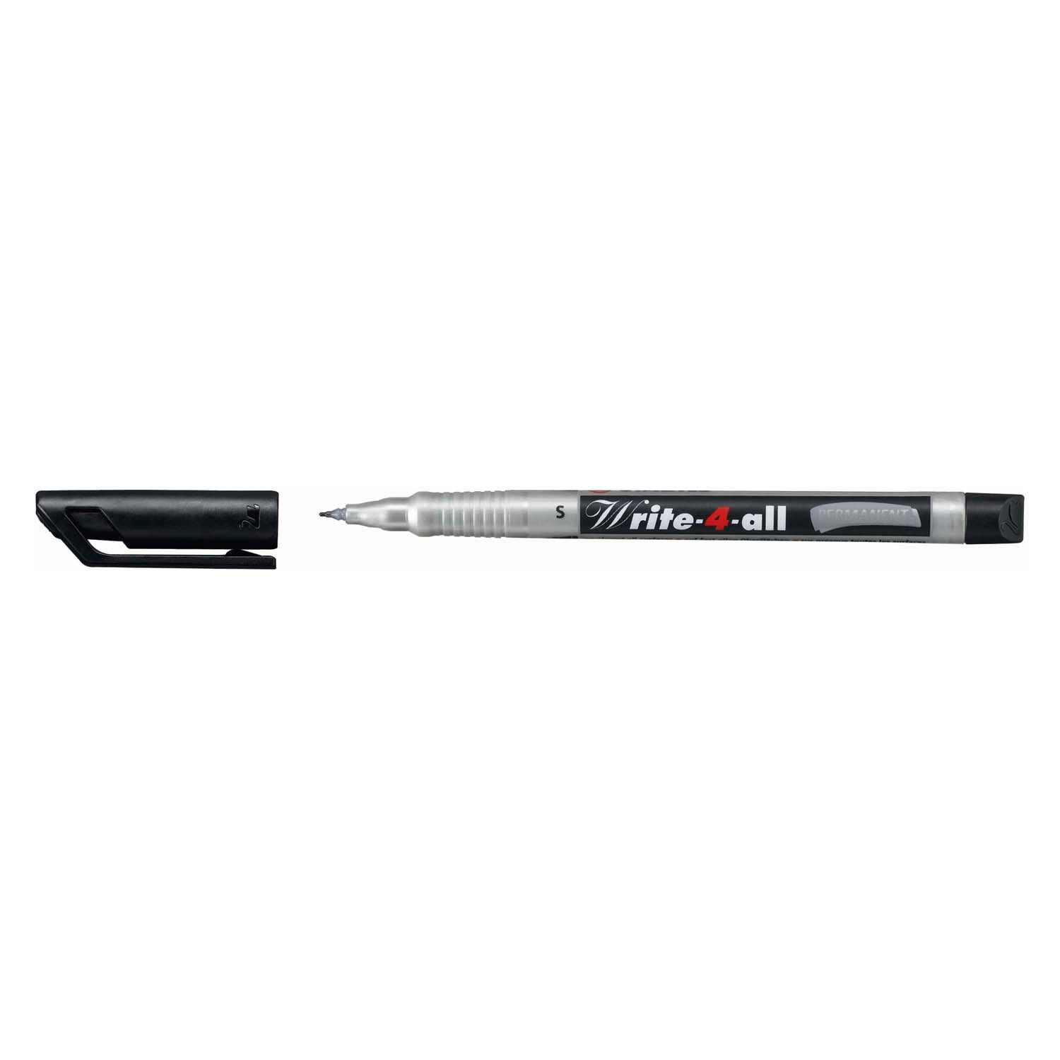 Stabilo Write-4-All Permanent Marker Super Fine Black