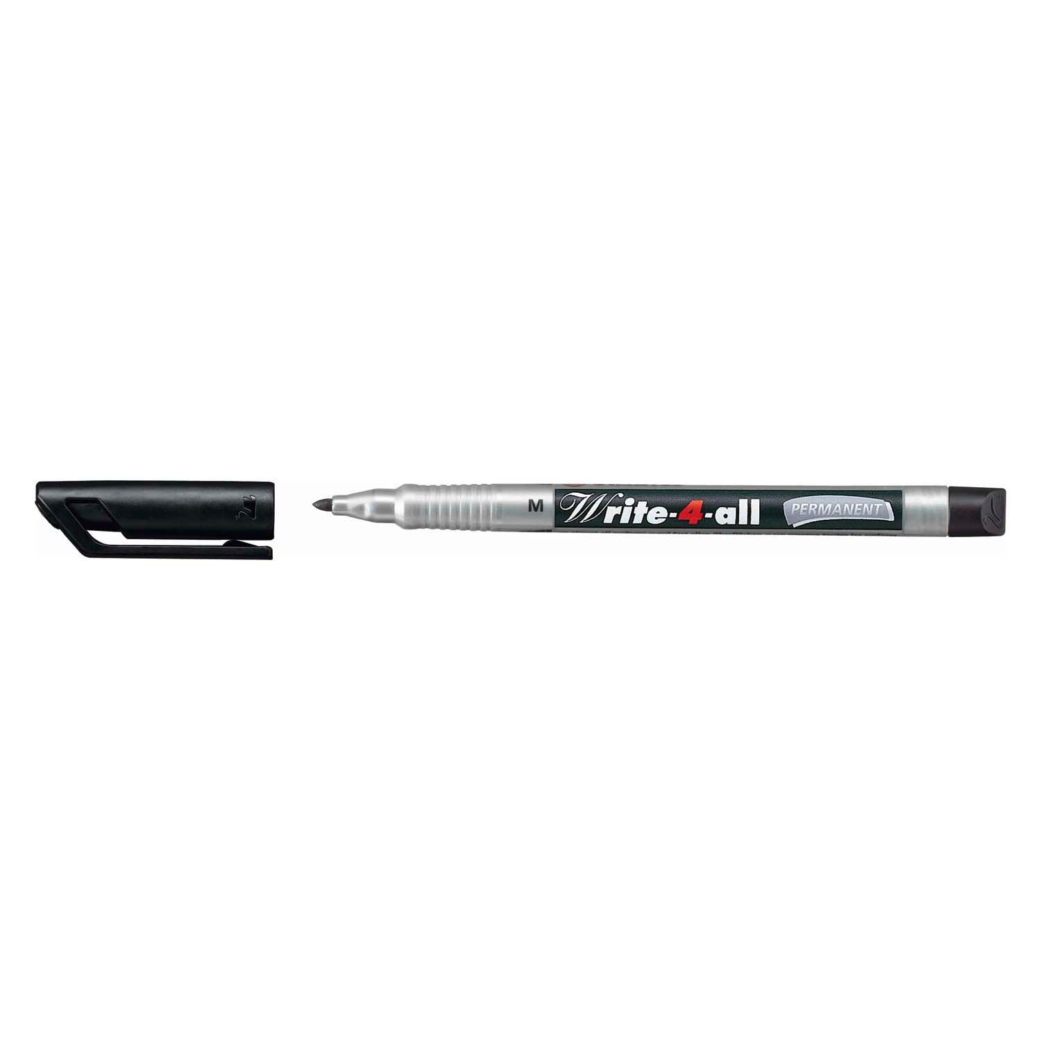 Stabililo write-4-tout marqueur permanent moyen noir