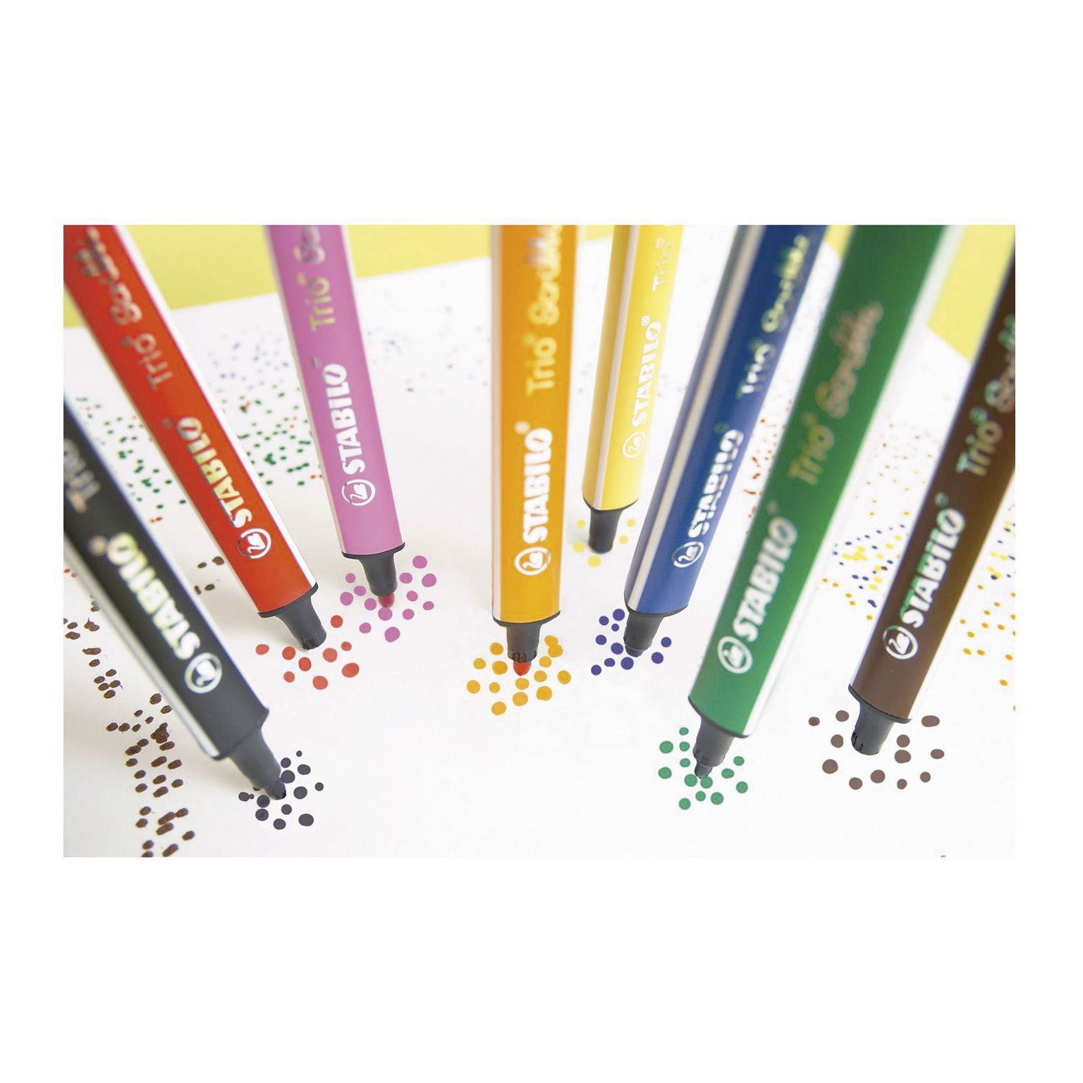 Stabilo trio Scribbi Felt -Tip stylos, 8e.