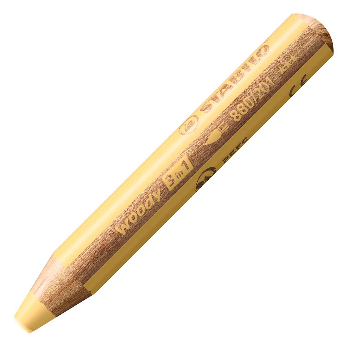 Stabilo Woody 3in1 - jaune pastel