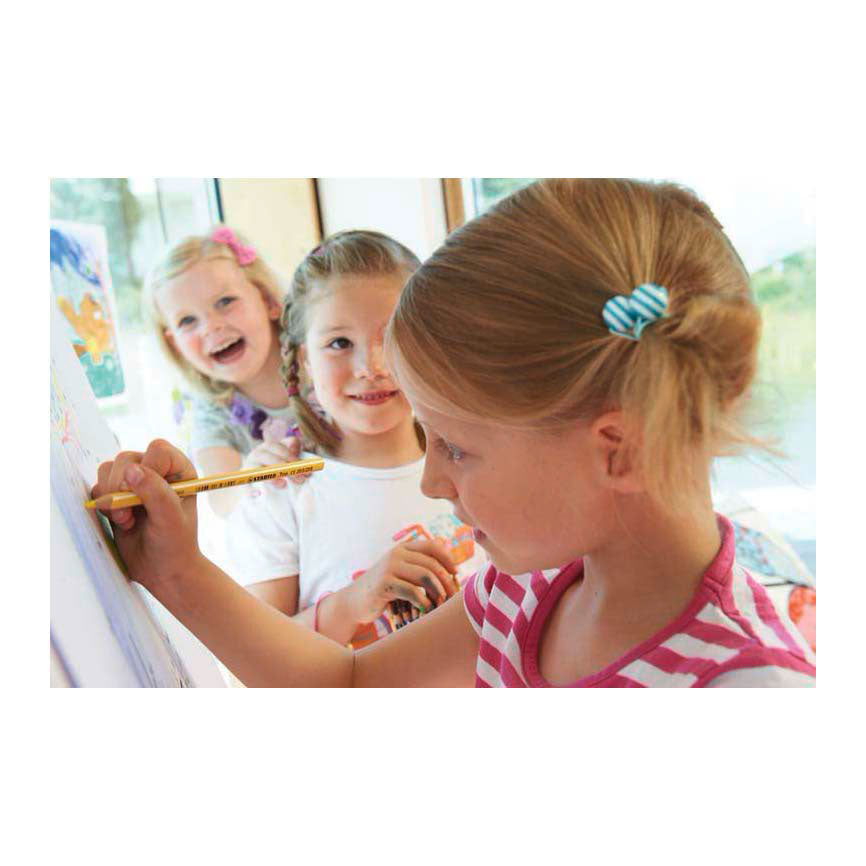 Stabililo trio épais dik trois crayons de couleur habillés marron clair