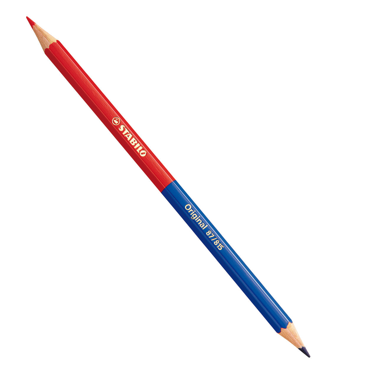 Crayon de couleur originale de Stabilo Half Red-Half Blue (87 815)