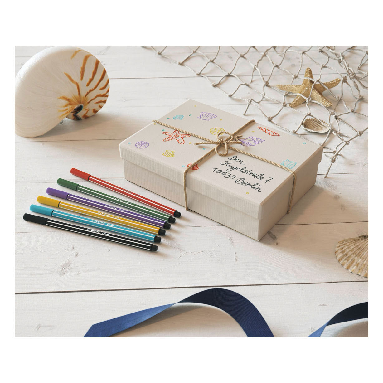 Stabilo Pen 68 Felt -Tip Pen Azure Blue (68 57)
