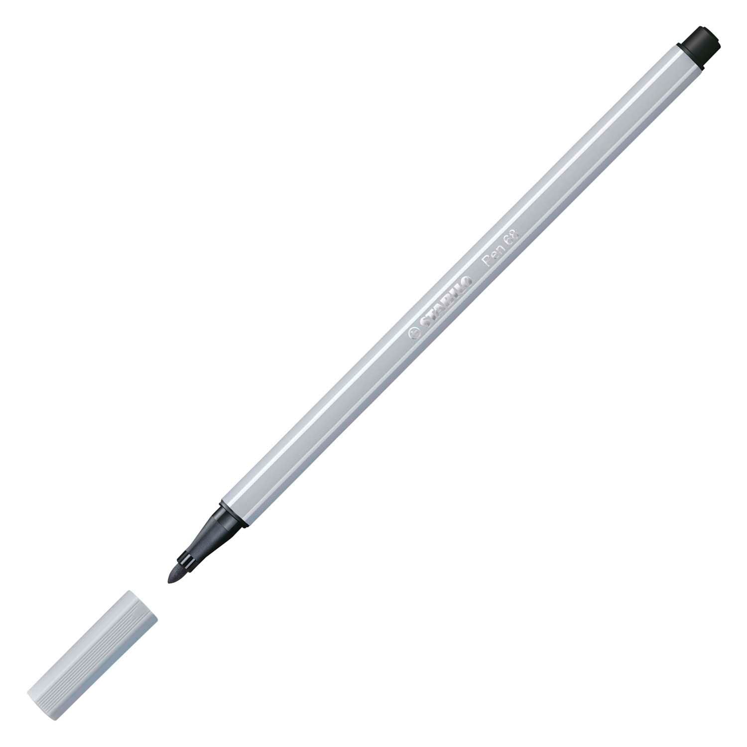 Stabilo Pen 68 Felt -Tip stylo clair gris froid (68 94)