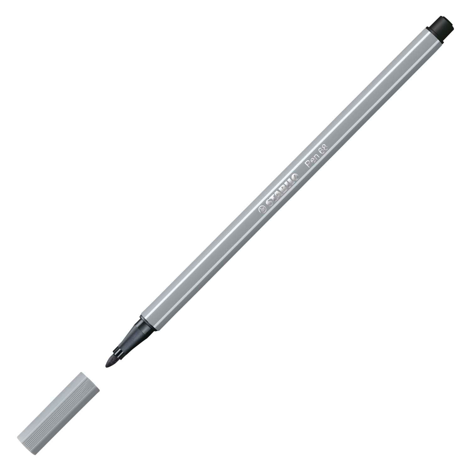 Stabilo Pen 68 Felt -Tip Pen Moyen-froid gris (68 95)