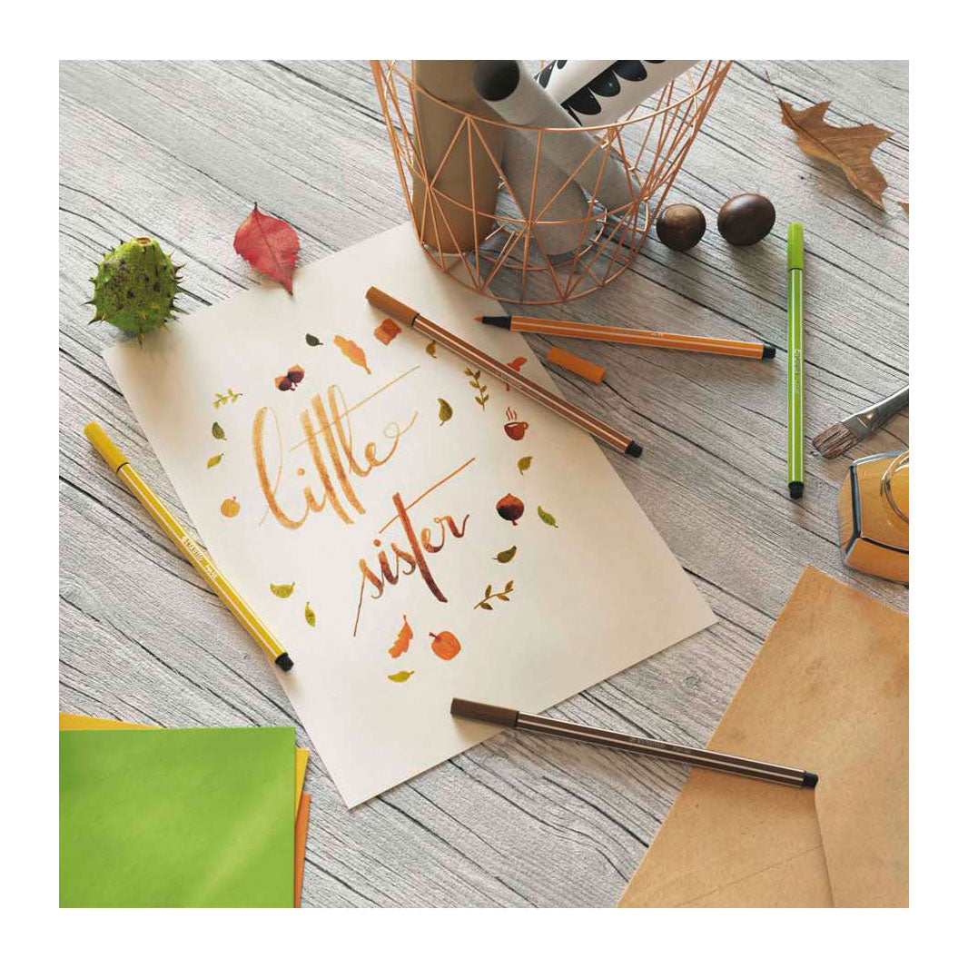 Stabilo Pen 68 Felt -Tip Pen Moyen-froid gris (68 95)