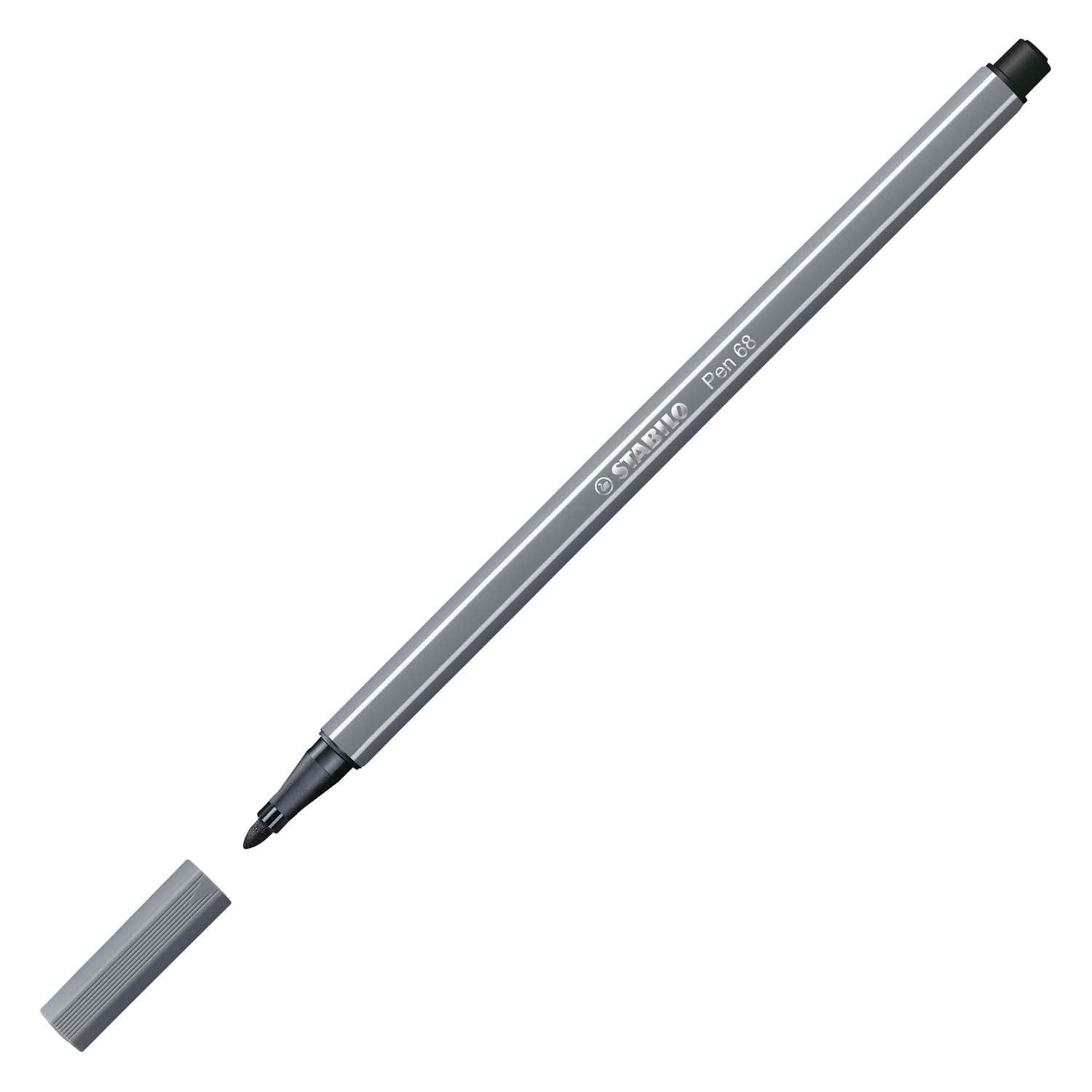 Stabilo Pen 68 Felt -Tip Pen Gris foncé (68 96)