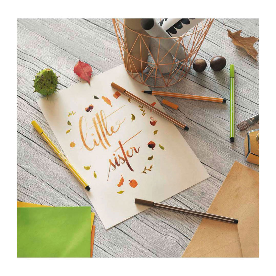 Stabilo Pen 68 Felt -Tip Pen Gris foncé (68 96)