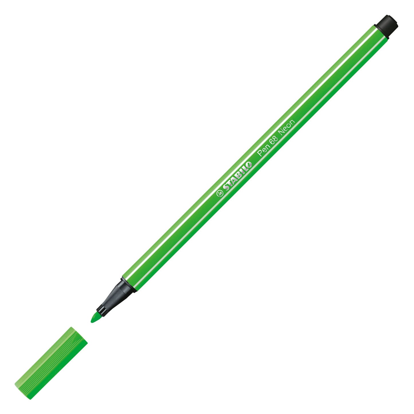 Stabilo Pen 68 Felt -Tip Pen Fluorescent Green (68 033)