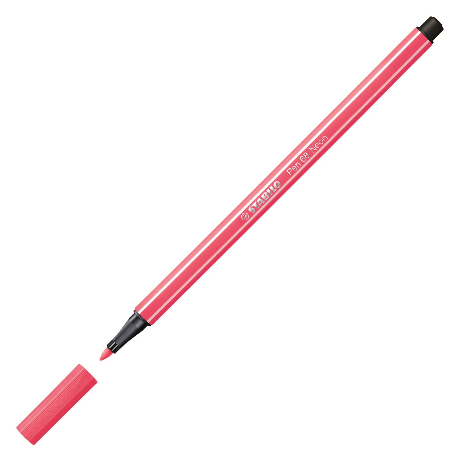 Stabilo Pen 68 Felt -Tip Pen fluorescent rouge (68 040)