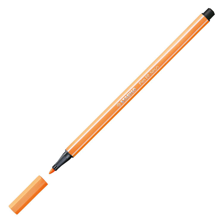 Stabilo Pen 68 Felt -Tip Pen Fluorescent Orange (68 054)