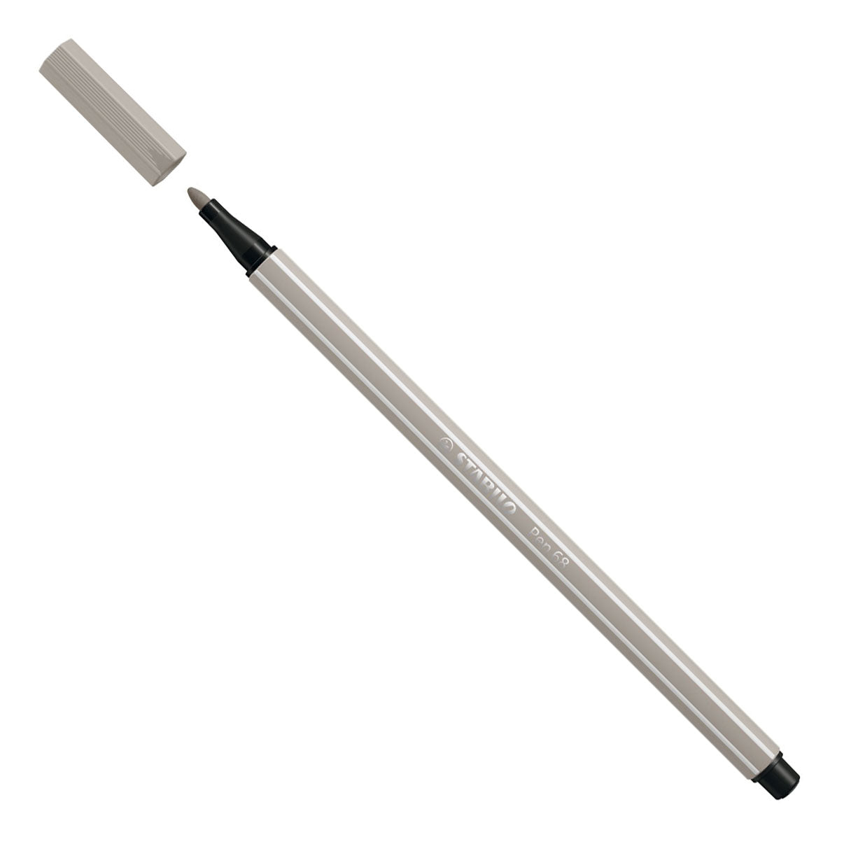 Stabilo Pen 68 Felt -Tip Pen Grey chaud (68 93)