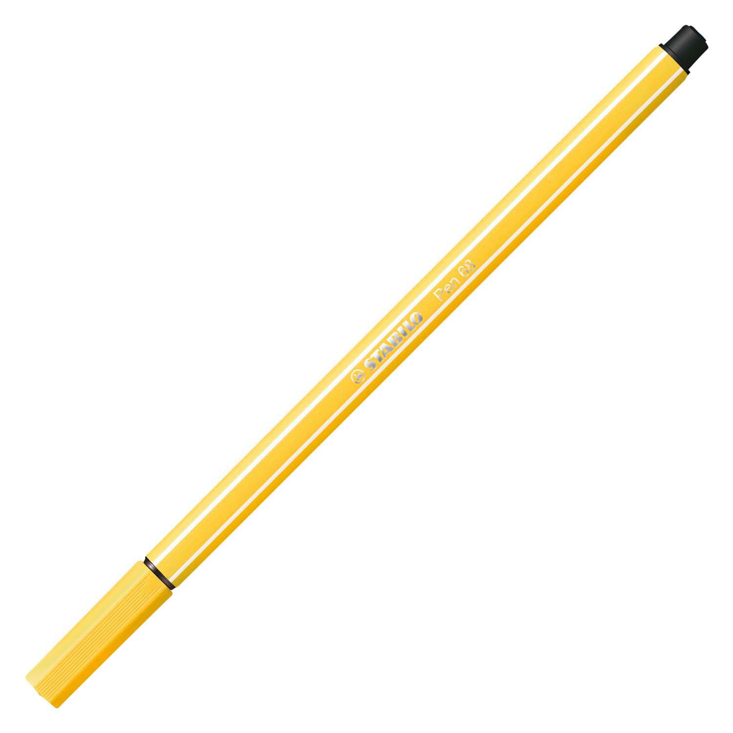 Stabilo Pen 68 Felt -Tip stylo jaune (68 44)