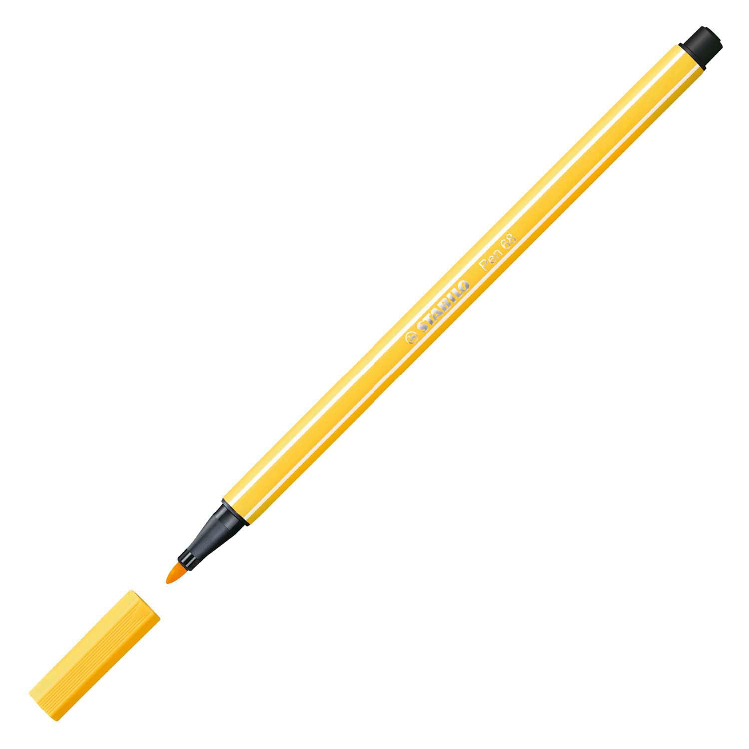 Stabilo Pen 68 Felt -Tip stylo jaune (68 44)