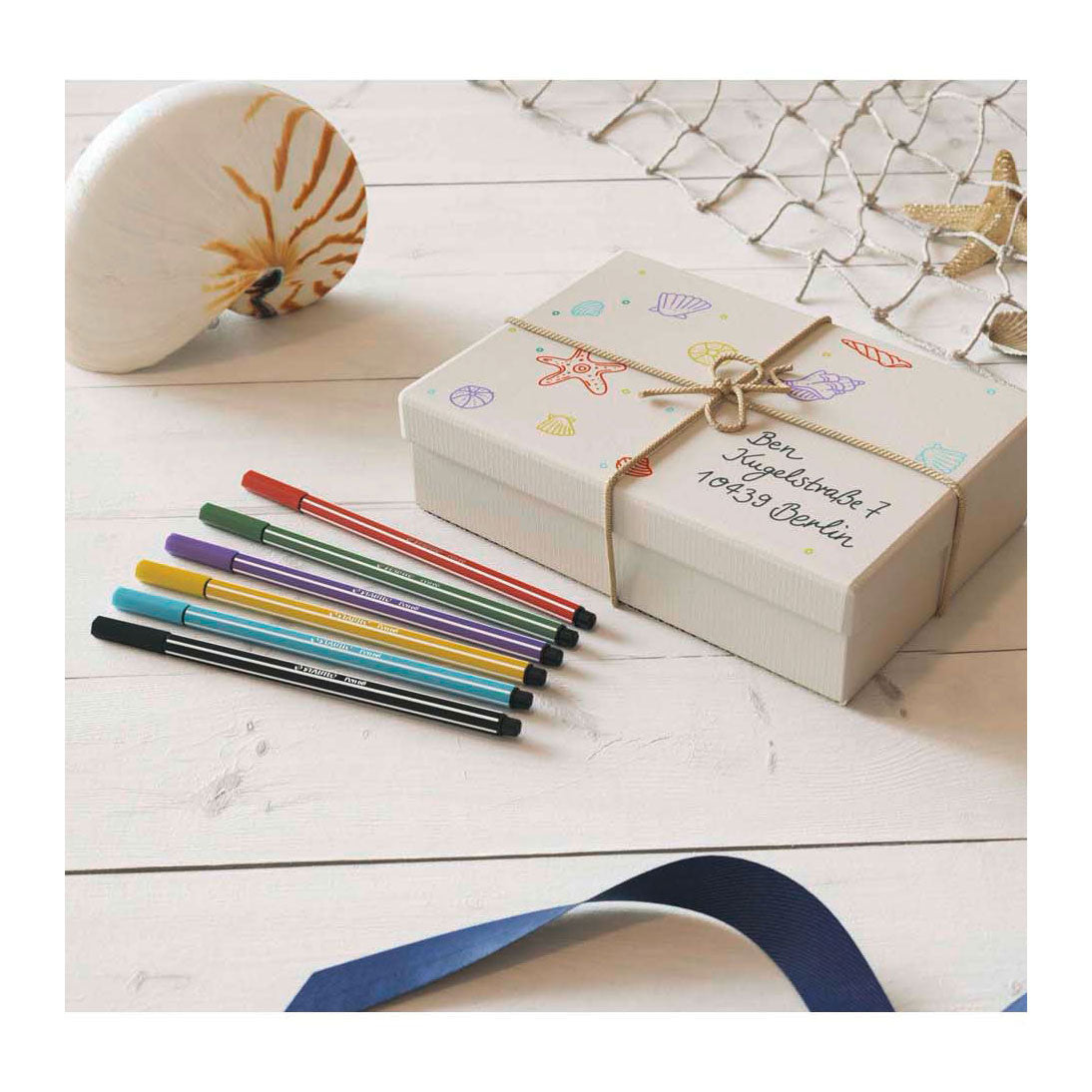 Stabilo Pen 68 Felt -Tip stylo jaune (68 44)