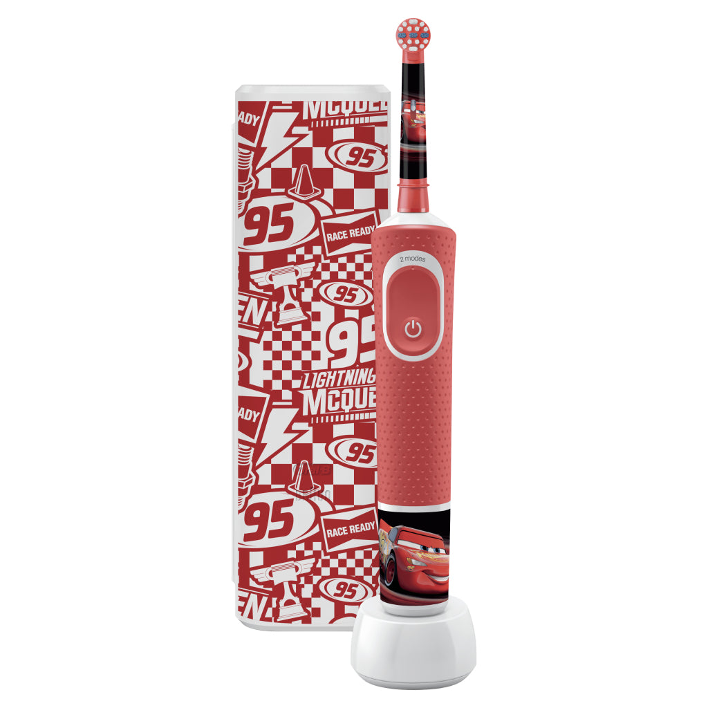Brosse à dents électrique orale b oral-b rouge blanc rouge blanc