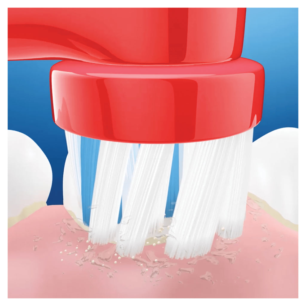 Brosse à dents électrique orale b oral-b rouge blanc rouge blanc