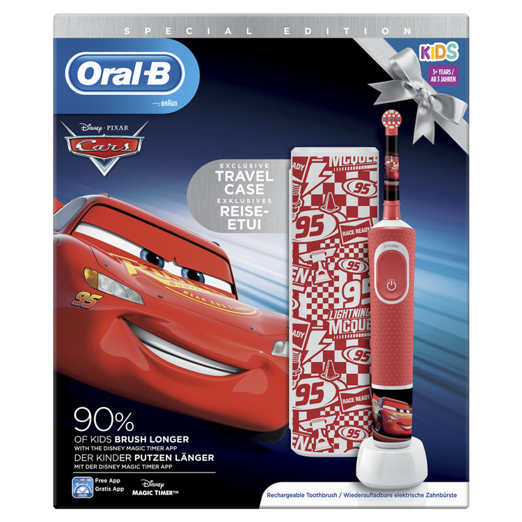 Brosse à dents électrique orale b oral-b rouge blanc rouge blanc