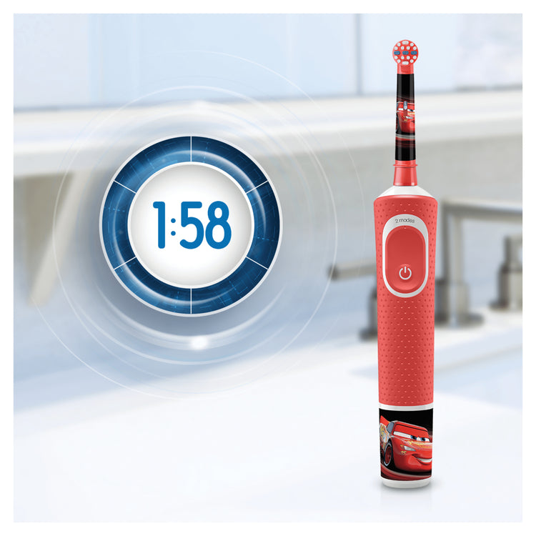 Brosse à dents électrique orale b oral-b rouge blanc rouge blanc