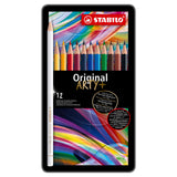 Boîte en métal des crayons de couleur originale Stabilo, 12e. - afbeelding 1