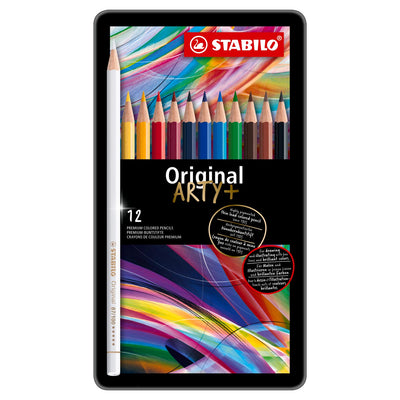 Boîte en métal des crayons de couleur originale Stabilo, 12e.