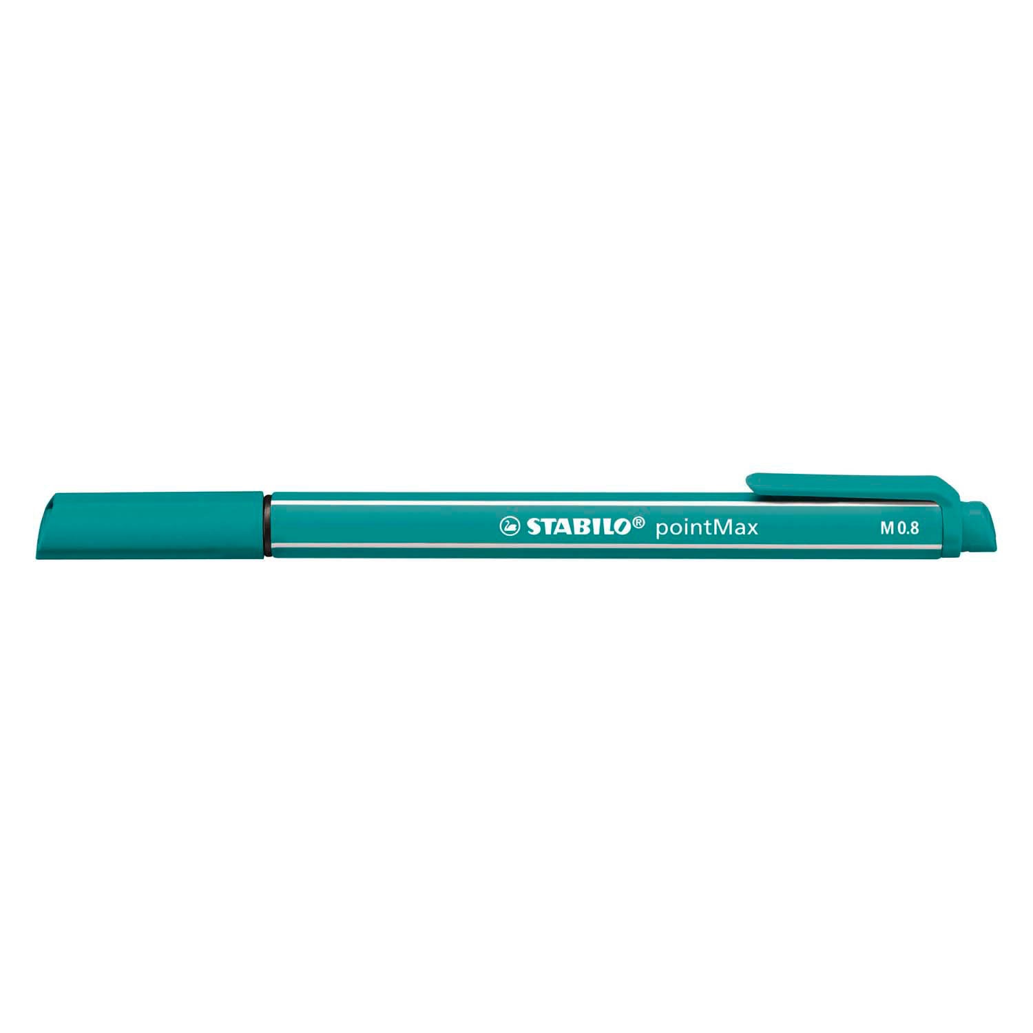 Stabilo Pointmax Hardtip Fineliner 0,8 mm turquoise