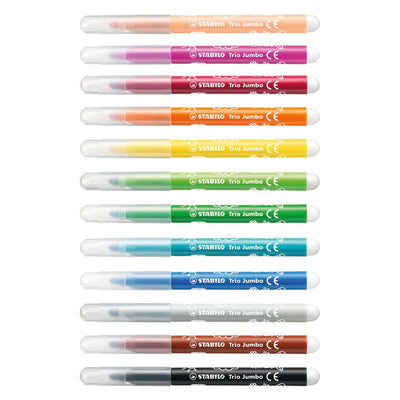Stabilo trio jumbo viledstifts, 12st.