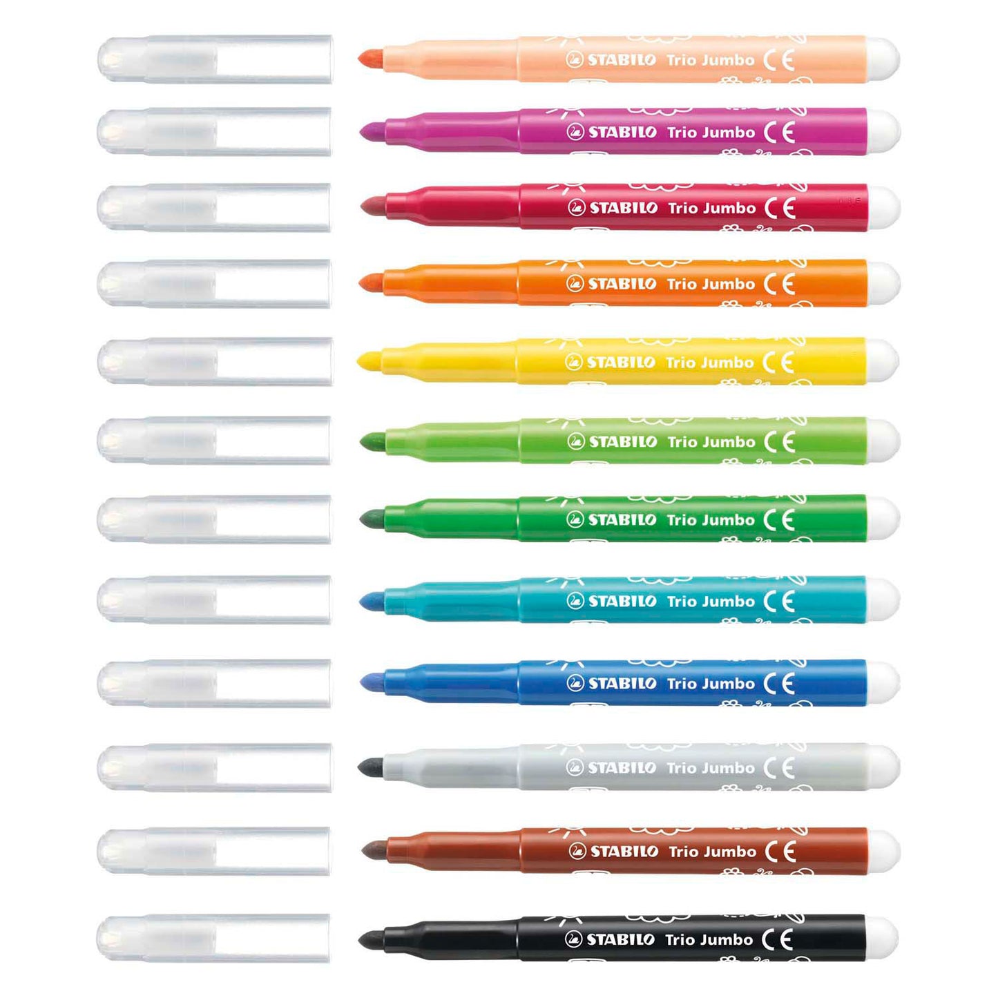 Stabilo trio jumbo viledstifts, 12st.