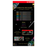 Stabilo Pen 68 Metallic Felt -Tip stylos, 8e. - afbeelding 2