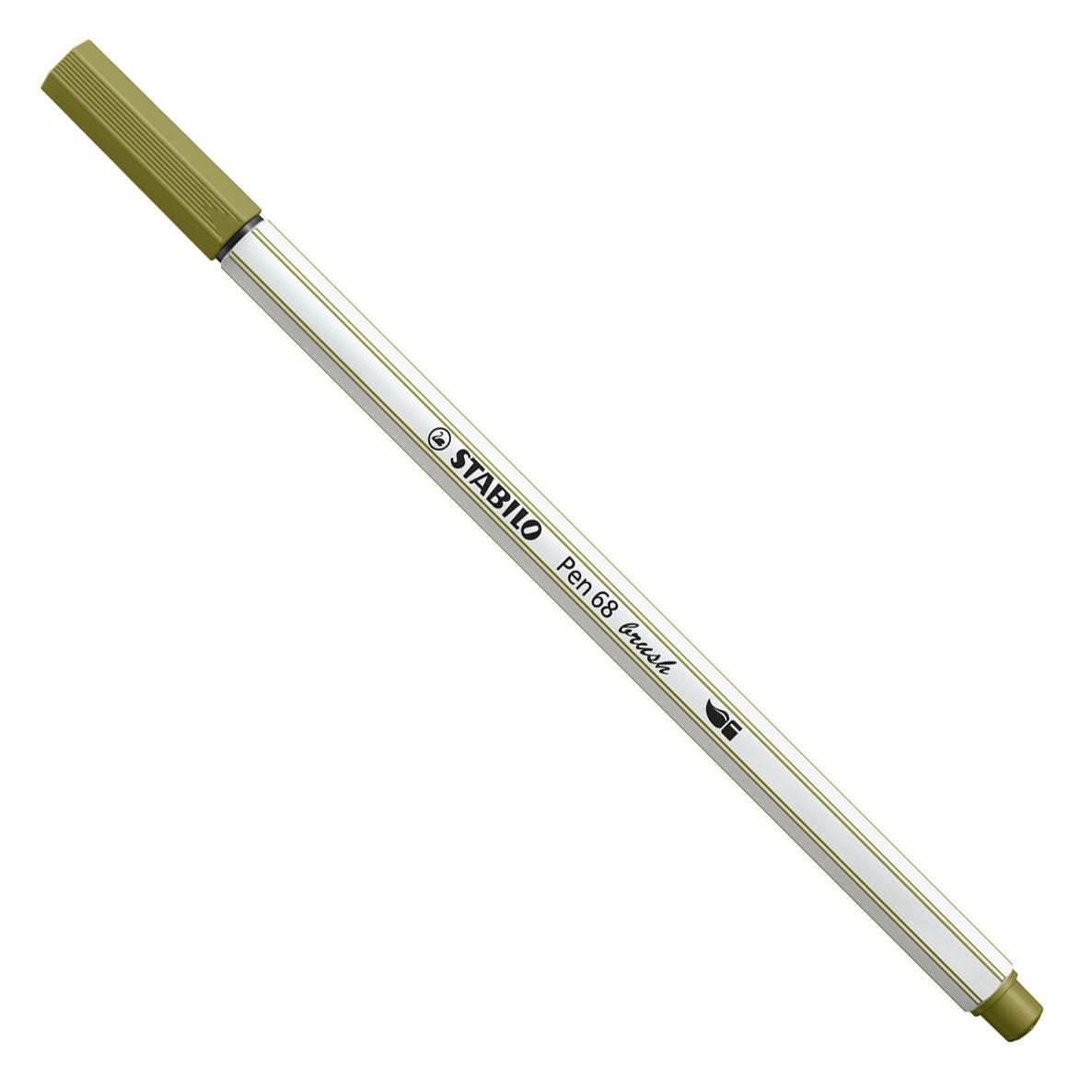 Stabilo Pen 68 Brush 37 boue vert