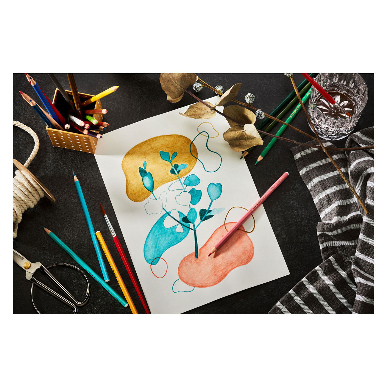 Crayons de couleur Aquacolor Stabilo Arty Penny, 36e.