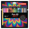 Stabilo Pen 68 Arty Felt -Tip Pens 24 pièces